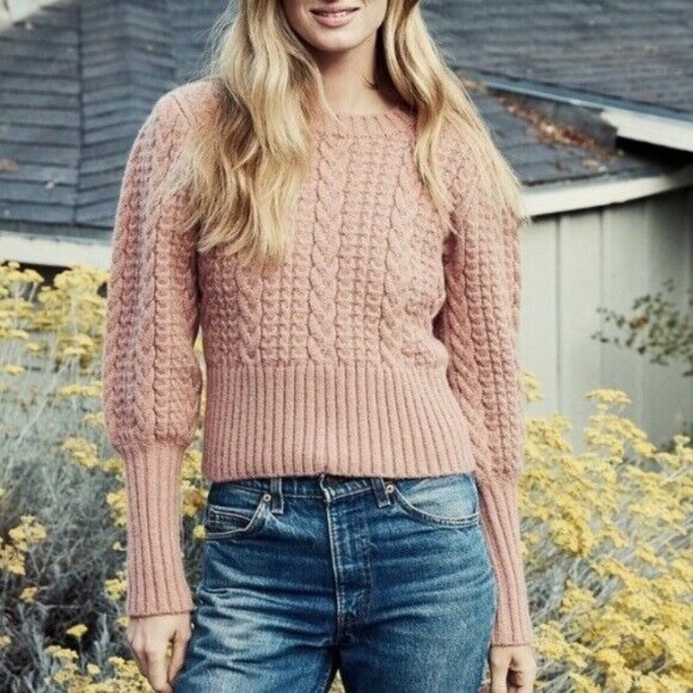 Doen Mulberry Sweater Maple Blush Pink Size XS NWT - Picture 1 of 5